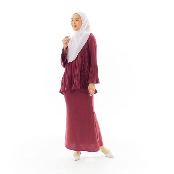 Dayan Kurung in Maroon (V23DY-9) - Image 2