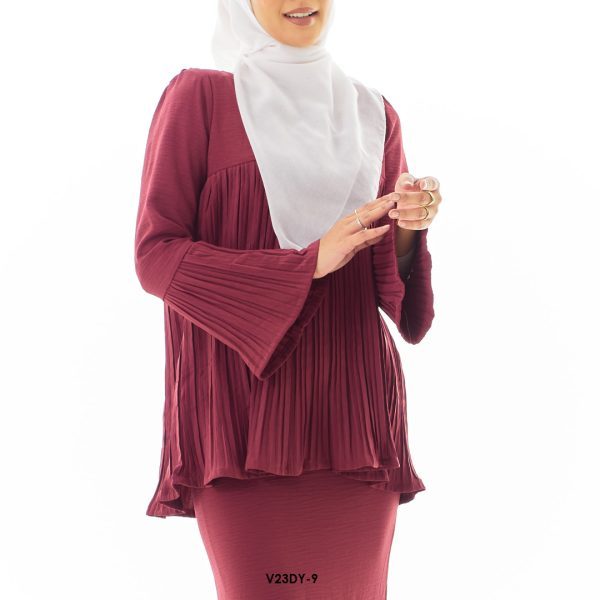 Dayan Kurung in Maroon (V23DY-9) - Image 3