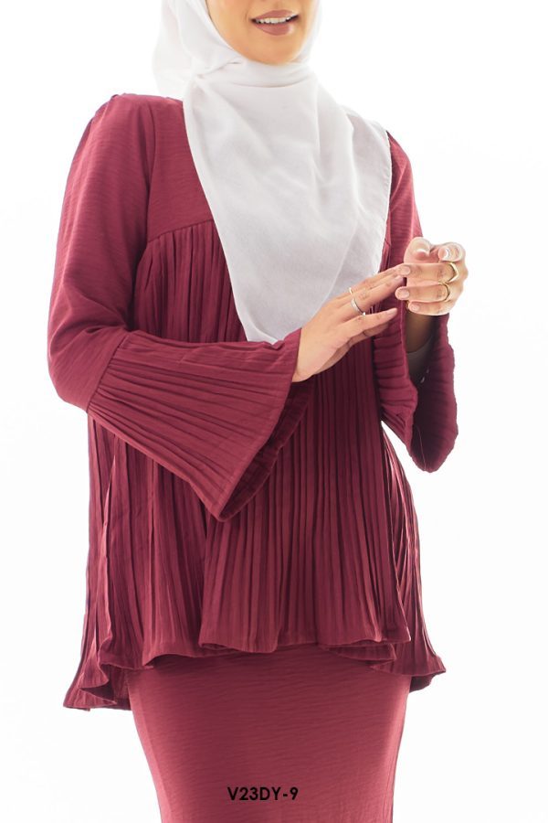 Dayan Kurung in Maroon (V23DY-9) - Image 3