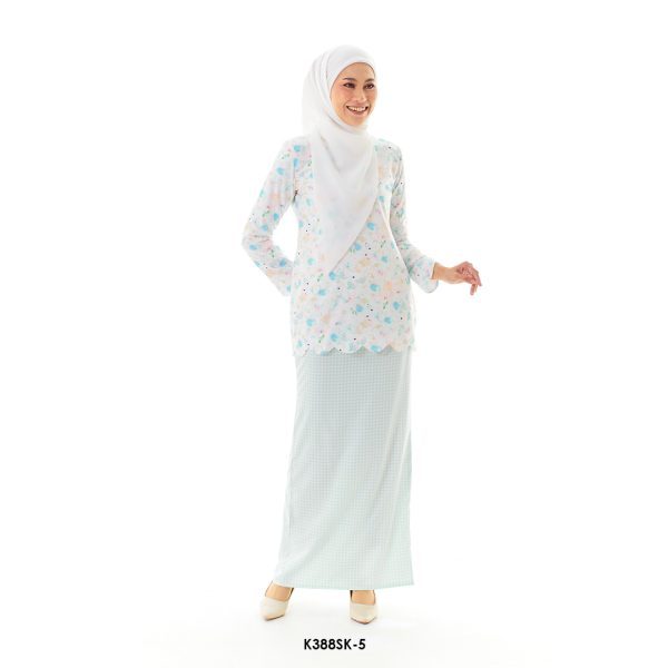 Sandra Kurung in Iced Blue (K388SK-5)