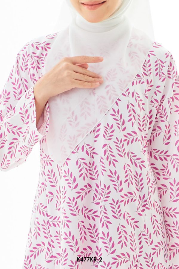 Riau Kurung in Shocking Pink (K477KR-2) - Image 3