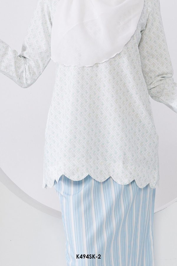 Sandra Kurung in Soft Blue (K494SK-2) - Image 3