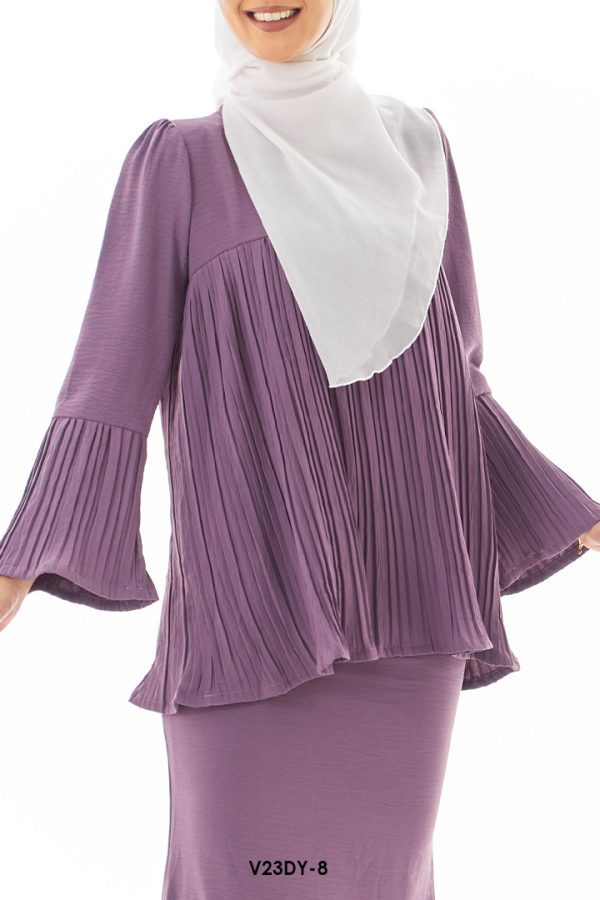 Dayan Kurung in Mauve Purple (V23DY-8) - Image 3