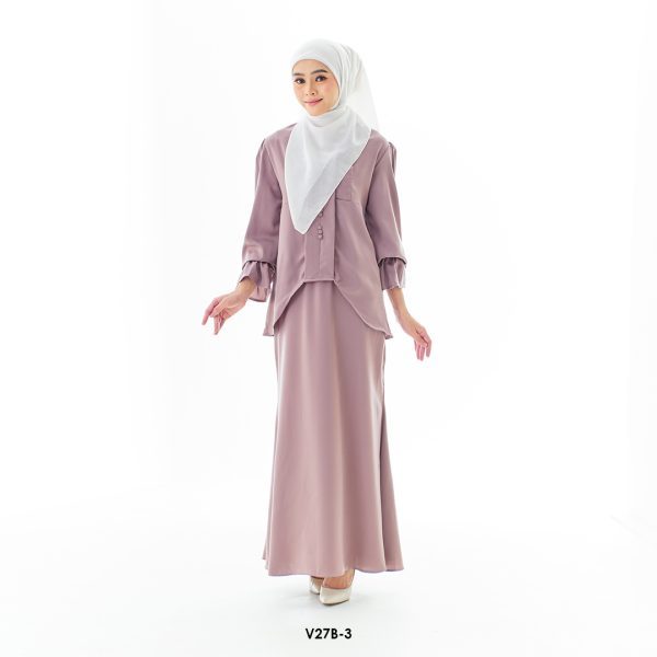 Reena Kurung in Dusty Purple (V27B-3)