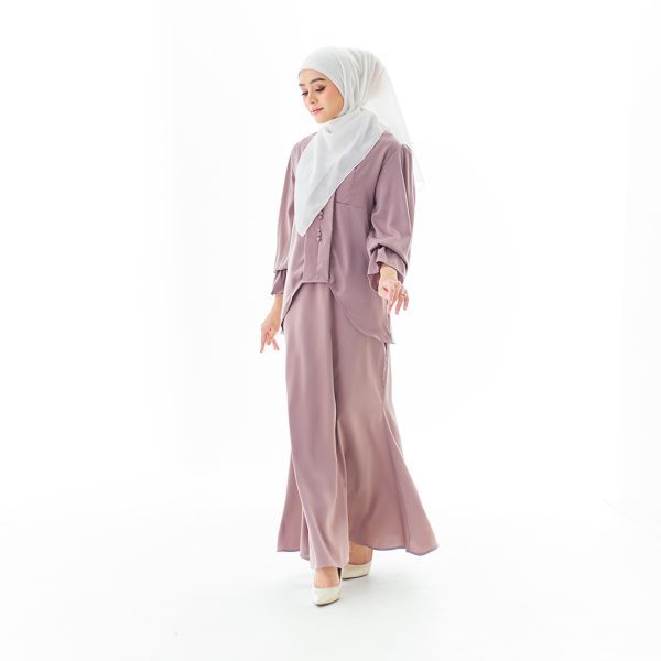 Reena Kurung in Dusty Purple (V27B-3) - Image 2