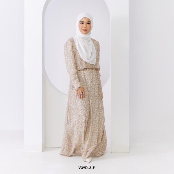 Leia Dress in Latte (V39D-3)