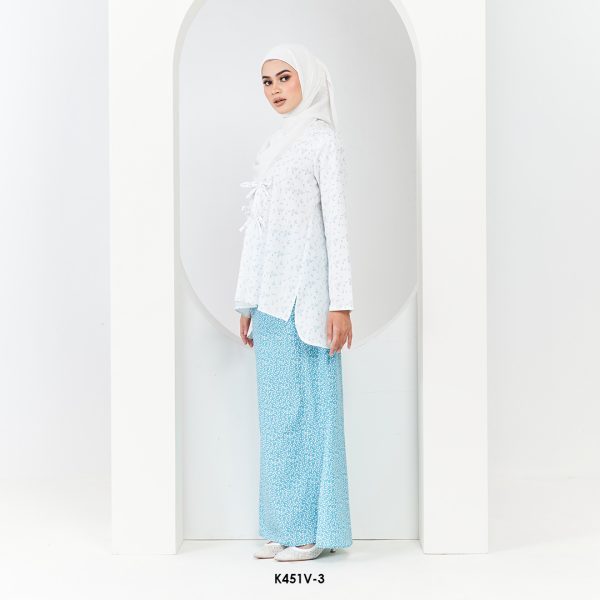 Vanessa Kurung 2.0 in Turquoise Blue (K451V-3) - Image 2