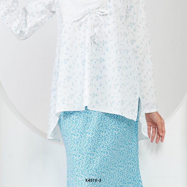 Vanessa Kurung 2.0 in Turquoise Blue (K451V-3) - Image 3