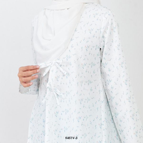 Vanessa Kurung 2.0 in Turquoise Blue (K451V-3) - Image 4