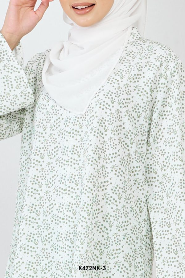 Nayla Kurung in Apple Green (K472NK-3) - Image 3