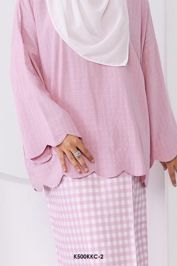 Kurung Kedah in Pink (K500KKC-2) - Image 3