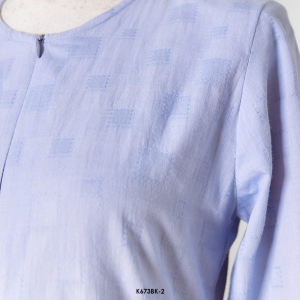 Bella Kurung 2.0 Scallop in Dusty Blue (K673BK-2) - Image 2