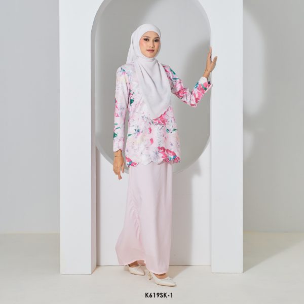 Sandra Kurung in Neon Pink (K619SK-1) - Image 3