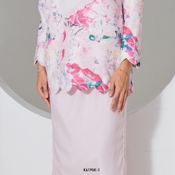 Sandra Kurung in Neon Pink (K619SK-1) - Image 2