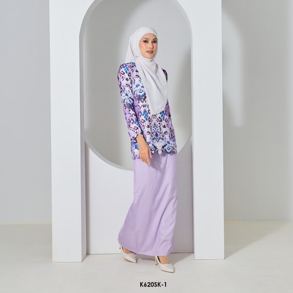 Sandra Kurung in Purple (K620SK-1) - Image 3