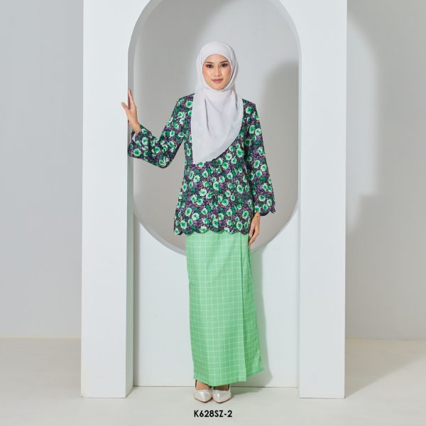 Suzy Kurung in Light Green (K628SZ-2)