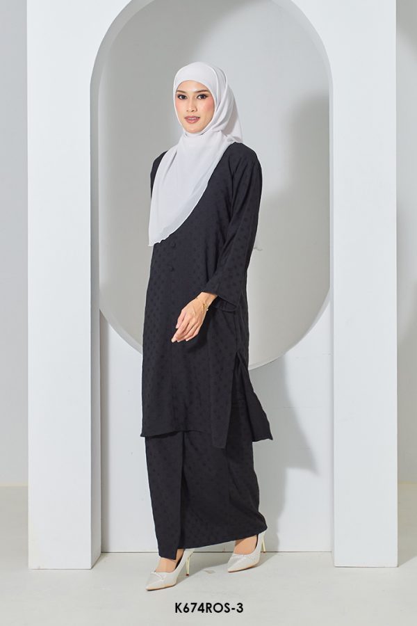 Rosie Kurung in Black (K674ROS-3) - Image 3