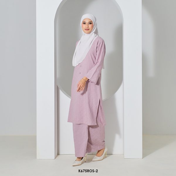 Rosie Kurung in Dusty Purple (K675ROS-2) - Image 3