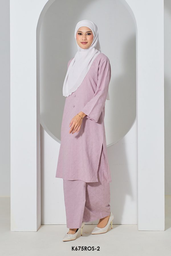 Rosie Kurung in Dusty Purple (K675ROS-2) - Image 3