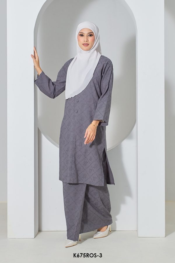 Rosie Kurung in Air Force Grey (K675ROS-3) - Image 3