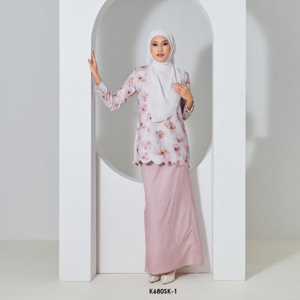 Sandra Kurung in Dusty Pink (K680SK-1)