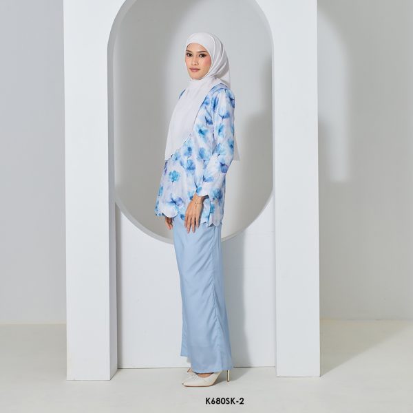 Sandra Kurung in Dusty Blue (K680SK-2) - Image 3