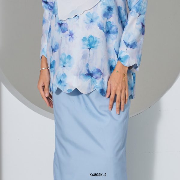 Sandra Kurung in Dusty Blue (K680SK-2) - Image 2