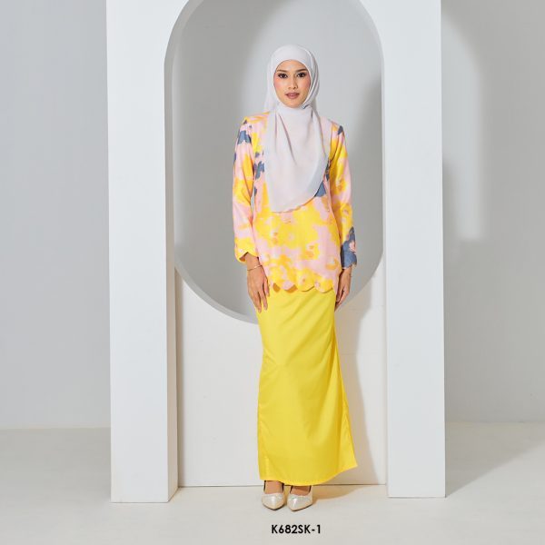 Sandra Kurung in Royal Yellow (K682SK-1)