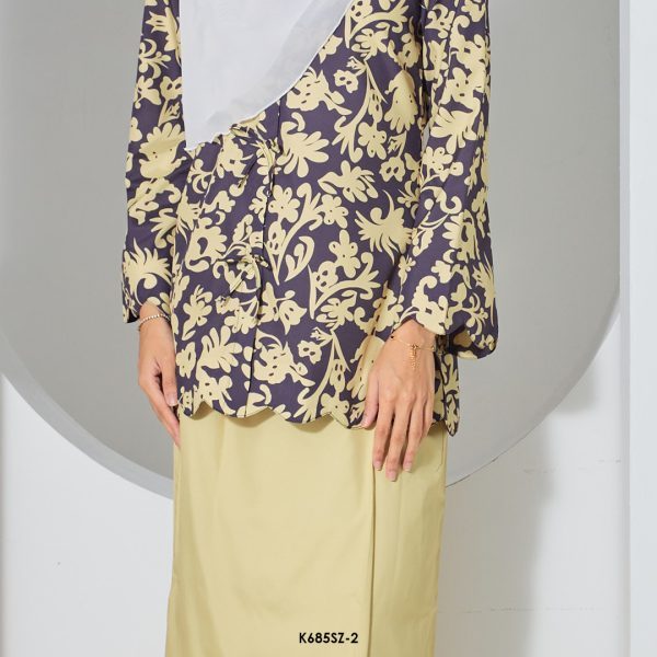 Suzy Kurung in Mustard (K685SZ-2) - Image 2