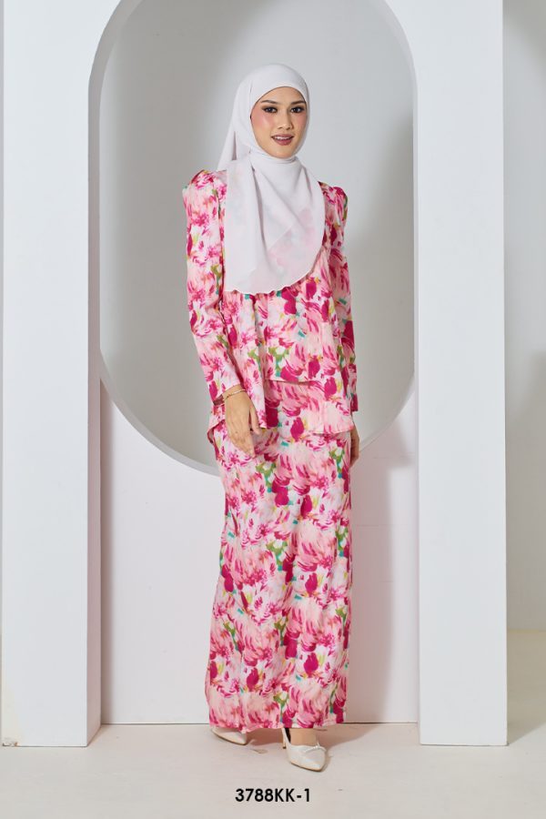 Kebaya Kartini in Striking Pink (3788KK-1) - Image 3