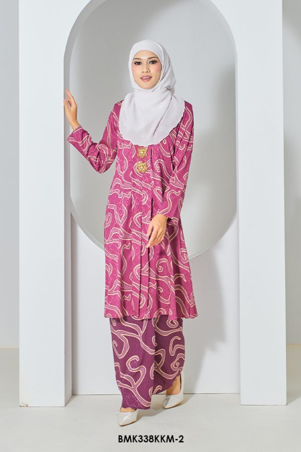 Kebarung Batiq Mia in Magenta (BMK338KKM-2) - Image 3