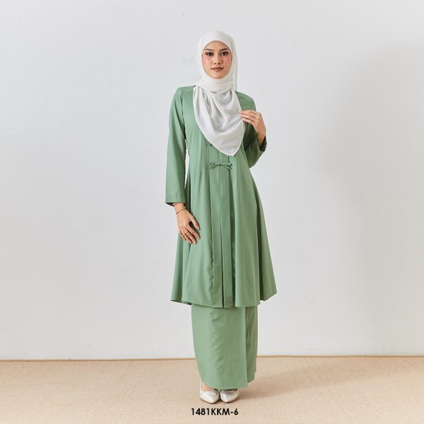 Kebarung Kalthom Plain 3.0 Ribbon in Dusty Green (1481KKM-6)