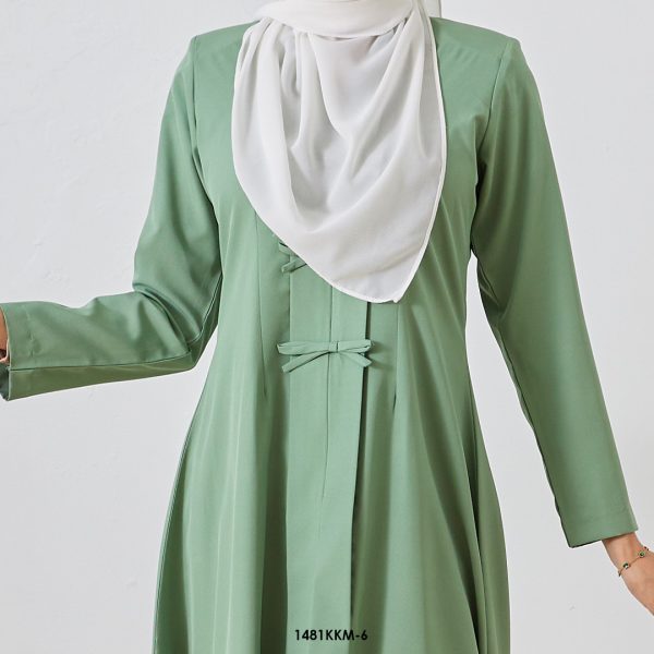 Kebarung Kalthom Plain 3.0 Ribbon in Dusty Green (1481KKM-6) - Image 2