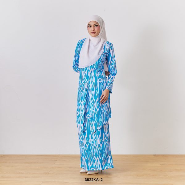 Kebaya Anggun 2.0 in Azure Blue (3822KA-2) - Image 3