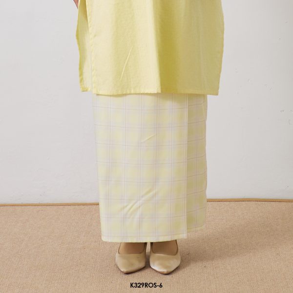 Rosie Kurung in Pastel Yellow (K329ROS-6) - Image 4