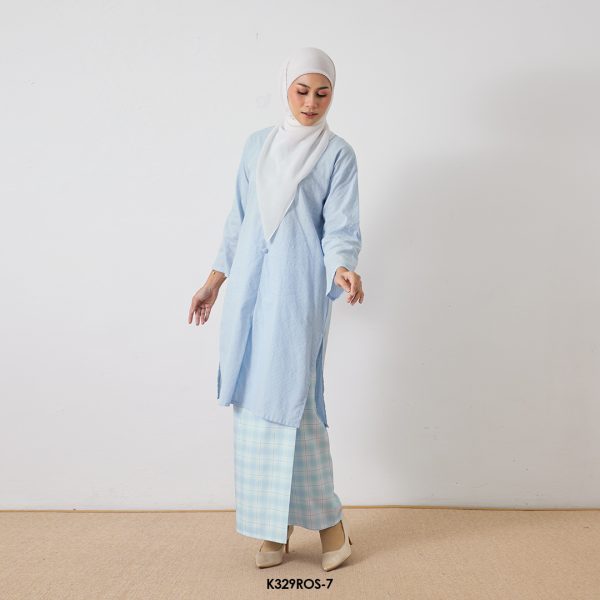 Rosie Kurung in Pastel Blue (K329ROS-7) - Image 3