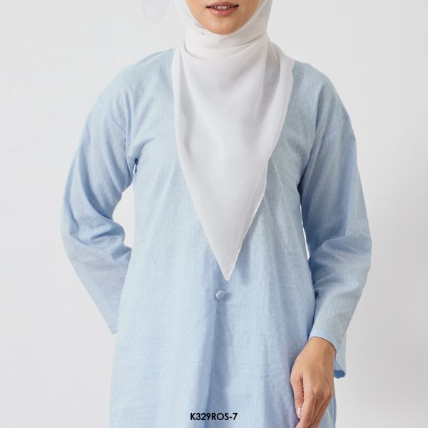 Rosie Kurung in Pastel Blue (K329ROS-7) - Image 2