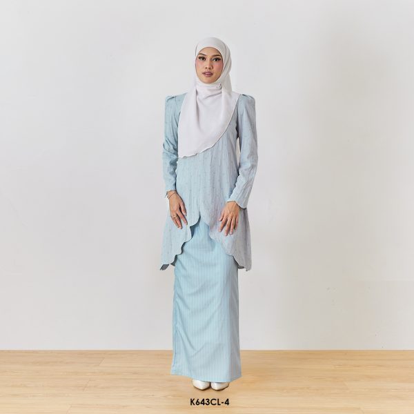 Callie Kurung 2.0 Puff in Pastel Blue (K643CL-4)