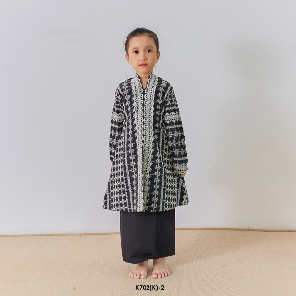 Kebarung Kalthom Sulam Kids in Black (K702(K)-2)