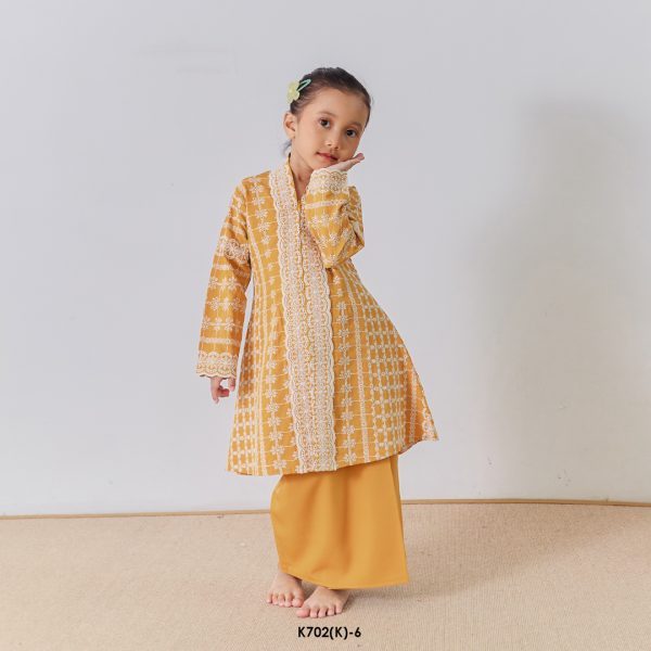 Kebarung Kalthom Sulam Kids in Gold (K702(K)-6) - Image 3