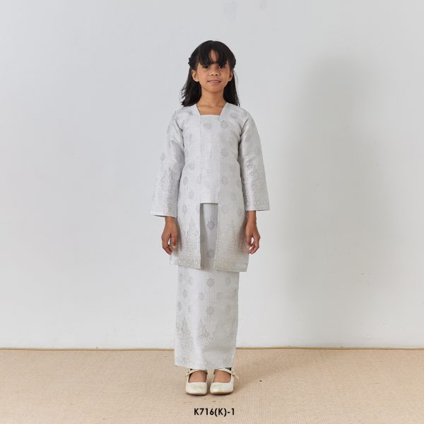 Kebaya Wilda Kids in Silver (K716(K)-1)