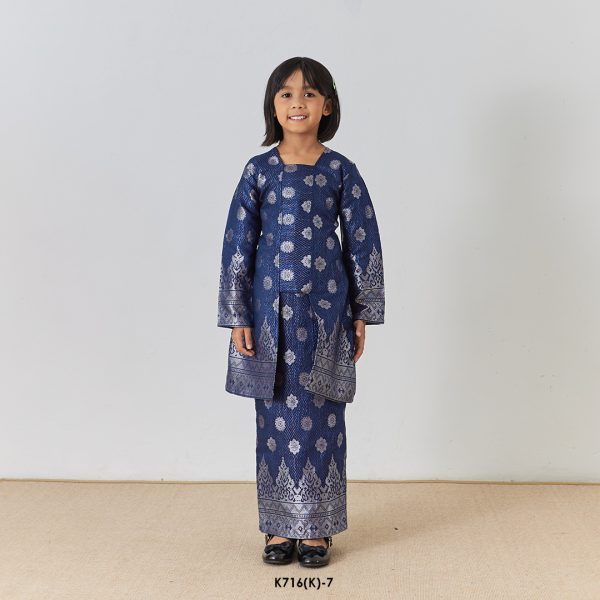 Kebaya Wilda Kids in Blue (K716(K)-7)