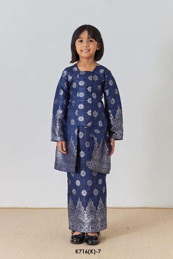 Kebaya Wilda Kids in Blue (K716(K)-7)