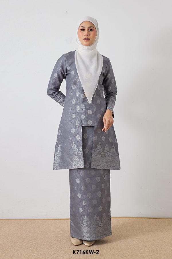 Kebaya Wilda in Gray (K716KW-2)