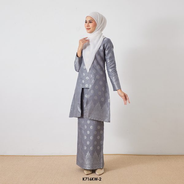 Kebaya Wilda in Gray (K716KW-2) - Image 3