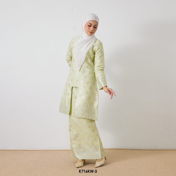 Kebaya Wilda in Soft Yellow (K716KW-3) - Image 3