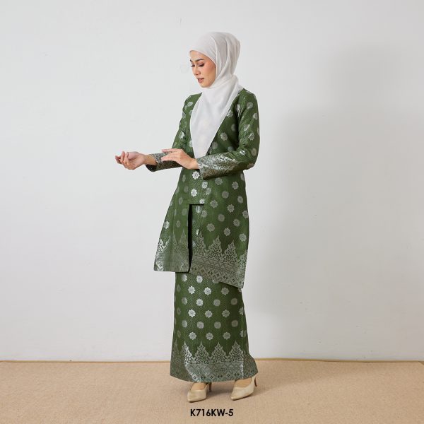 Kebaya Wilda in Army Green (K716KW-5) - Image 3