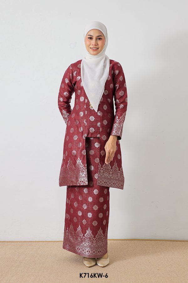 Kebaya Wilda in Maroon (K716KW-6)