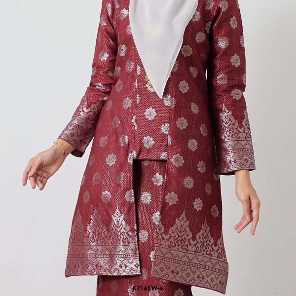 Kebaya Wilda in Maroon (K716KW-6) - Image 2