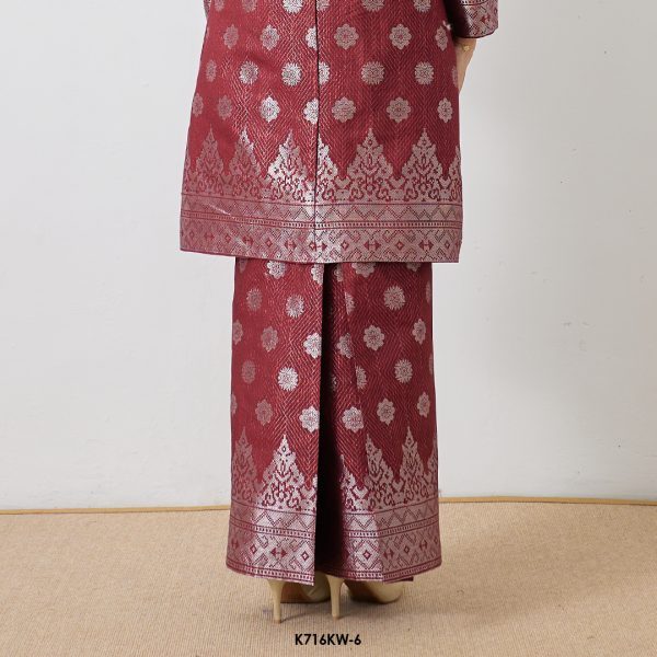 Kebaya Wilda in Maroon (K716KW-6) - Image 4